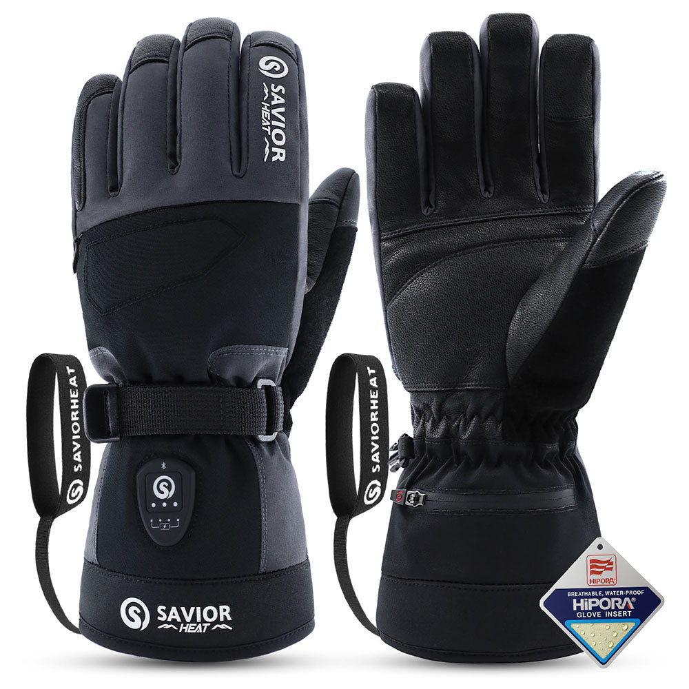 Savior Heated Gloves – 10s Fast Heat, Smart Control, Designed for Skiing and Outdoor Activities