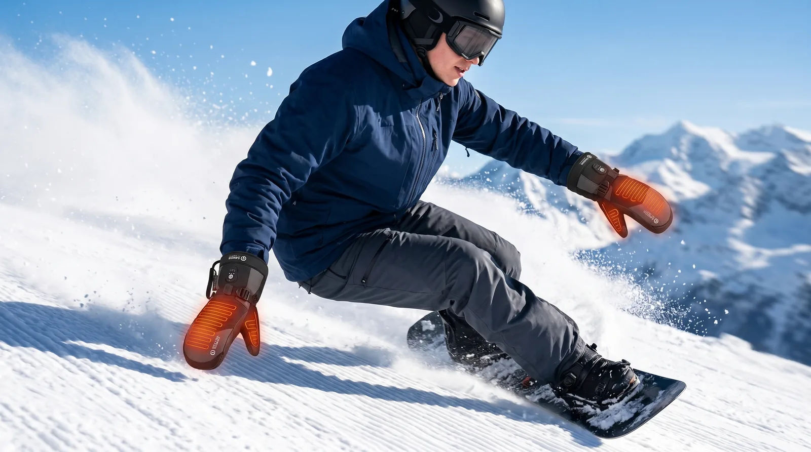 Savior Heat SKGP02MS App-Control Heated Ski Mittens 2.0 product detail