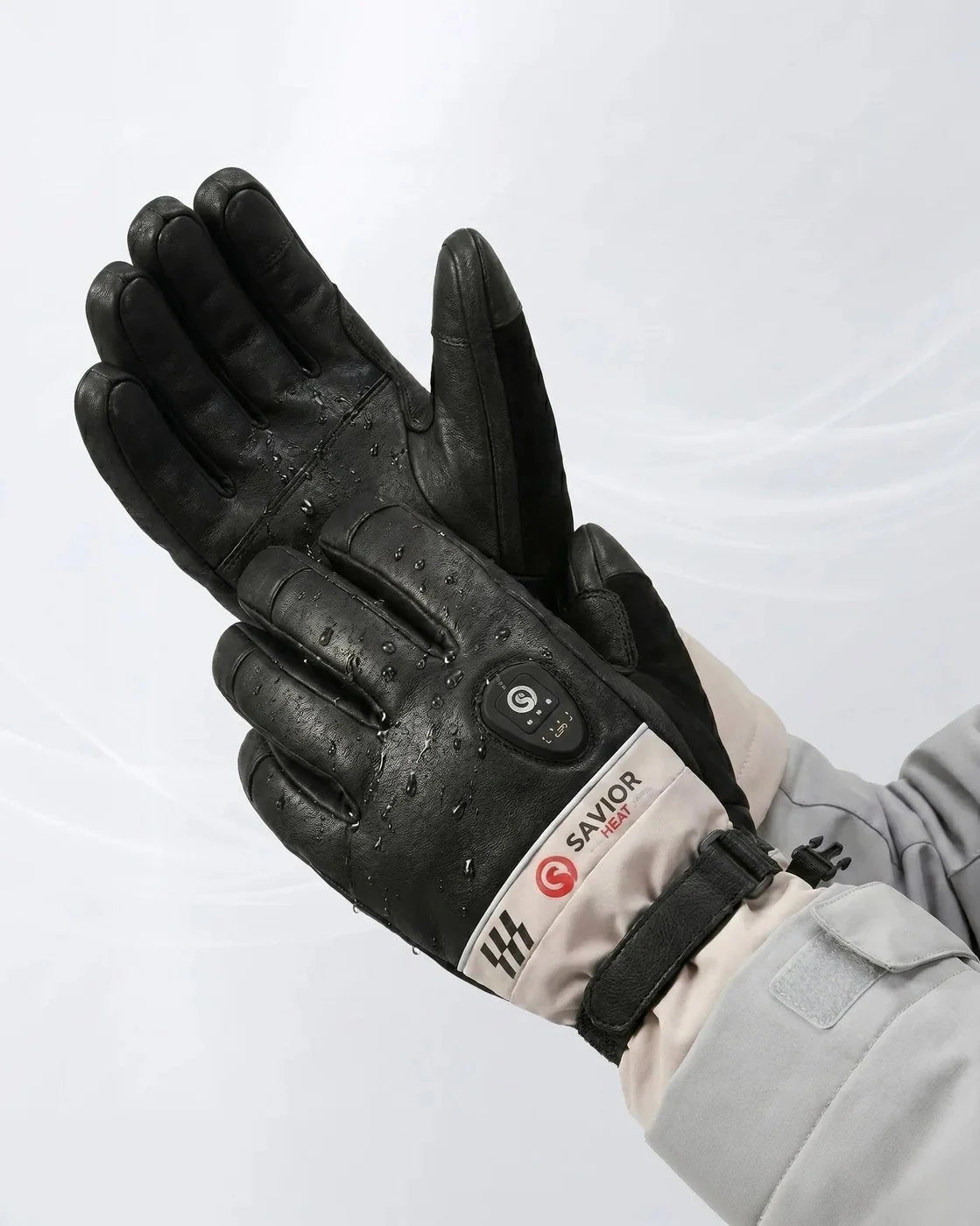 Waterproof & Windproof - Savior Heat SKGP03FW Goatskin Heated Ski Gloves 2.0
