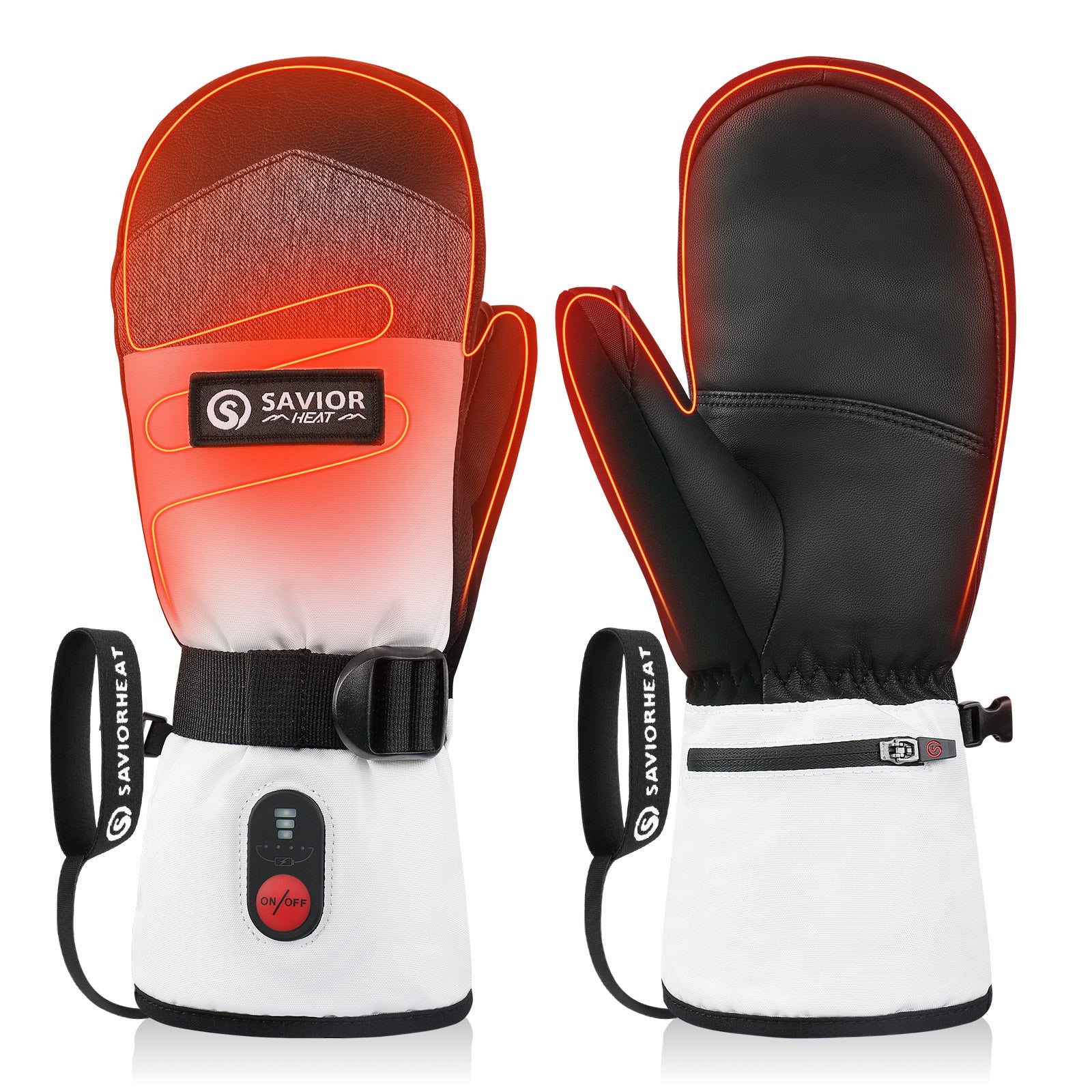SKGU11MW 3000mAh Heated Snow Mittens