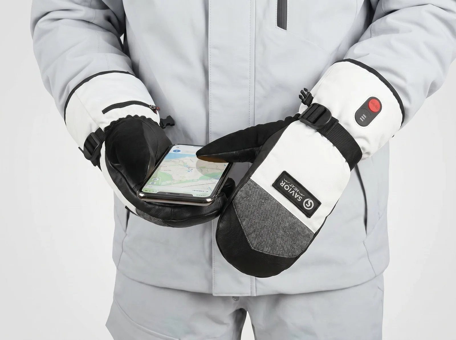 Touchscreen Friendly - Savior Heat SKGU11MW 3000mAh Heated Snow Mittens