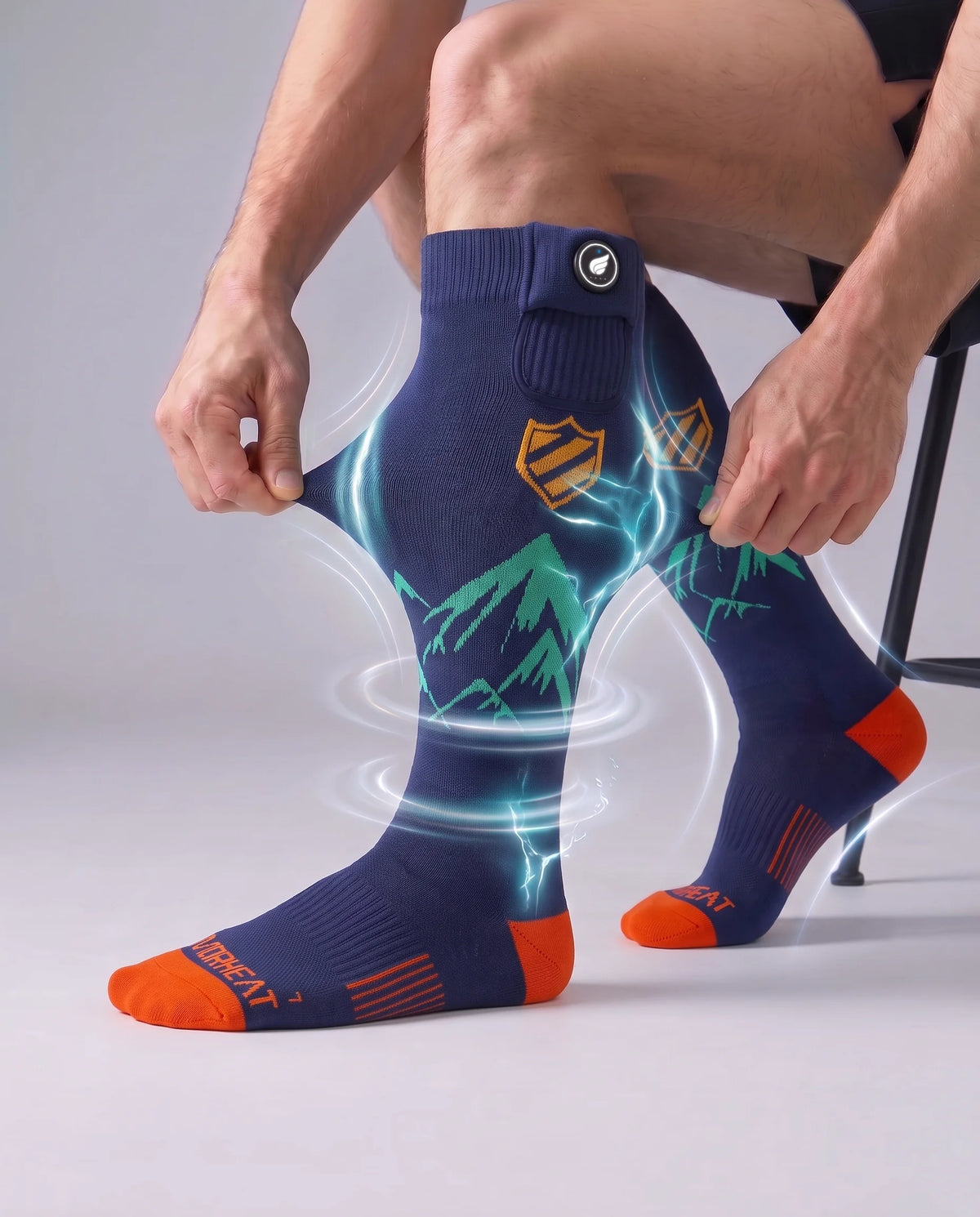 Flexible Support - Savior Heat Cushioned Boot Comfort Heated Ski Socks
