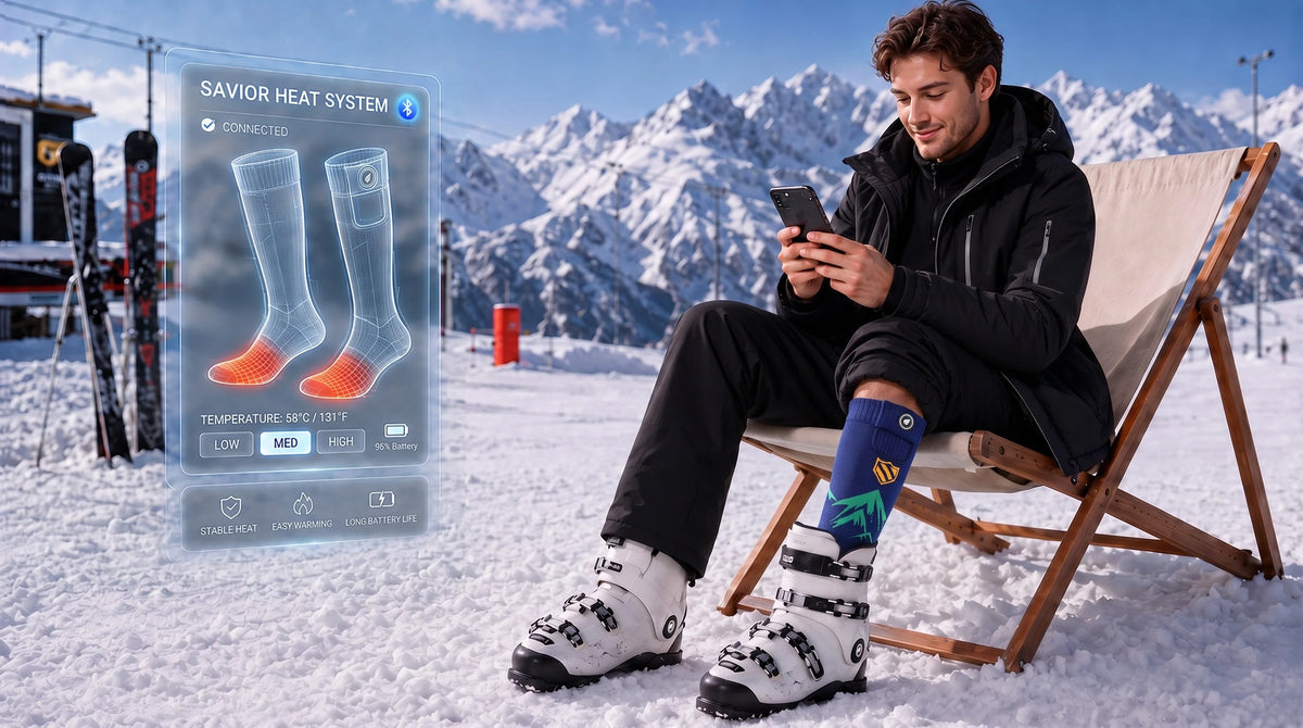 Savior Heat Cushioned Boot Comfort Heated Ski Socks product detail