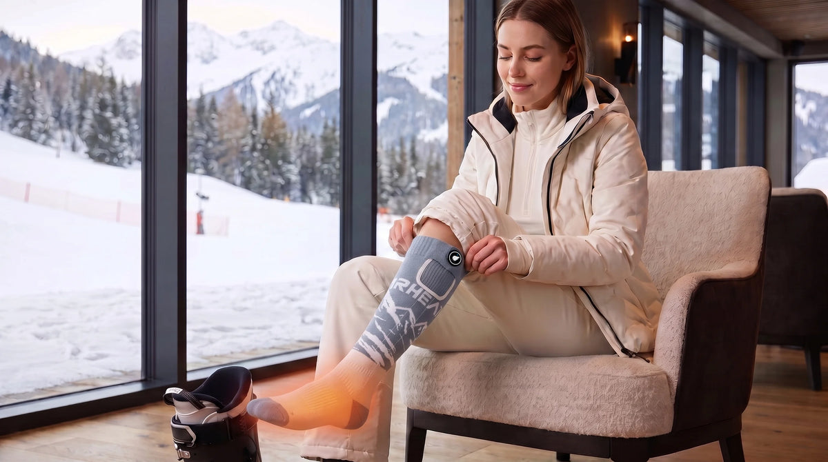 Savior Heat Heat-Transfer Arch Support Heated ski Socks product detail