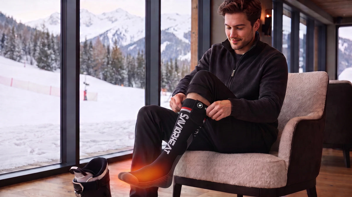Savior Heat Magsnapic Charge Smart Heated Ski Socks product detail