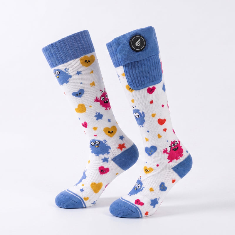 Cargue la imagen en el visor de la galería, SOS901G3 Kids’ Lightweight Smart Heated Ski Socks
