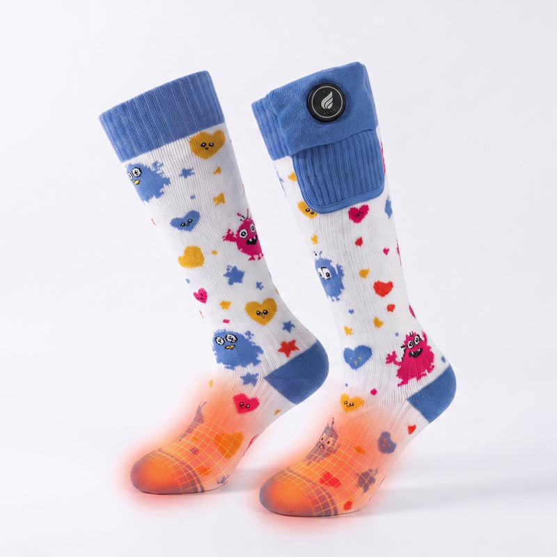 Cargue la imagen en el visor de la galería, SOS901G3 Kids’ Lightweight Smart Heated Ski Socks
