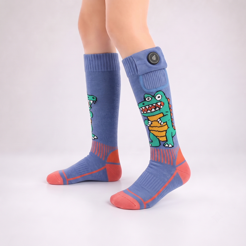 Load image into Gallery viewer, SOS902G3 Kids’ All-Day Heated Ski Socks
