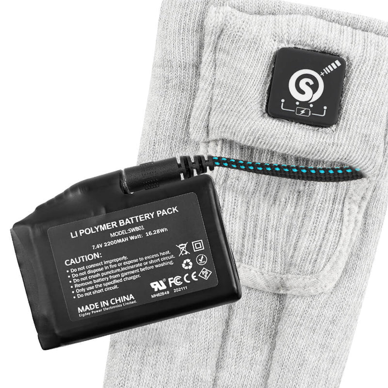 Chargez l&#39;image dans la visionneuse de la galerie, SS01G Snow Deer Battery Heated Socks For Men Women
