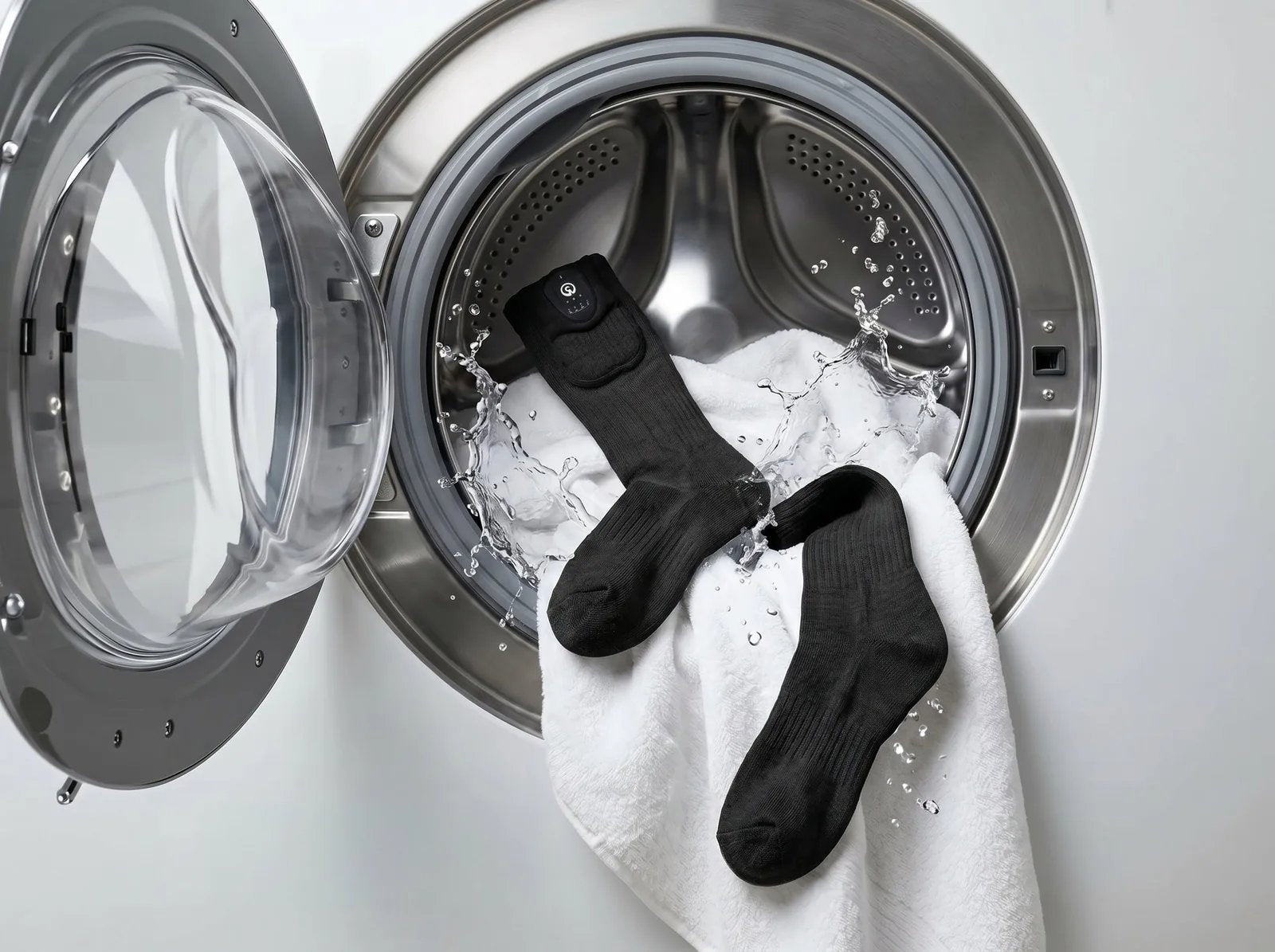 Machine Washable - Savior Heat SS02B Heated Snowboard Socks