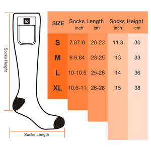  Heated Socks for Men Women, SAVIOR HEAT 2023 Electric  Rechargeable Battery Thick Long Ski Socks for Winter Cold Weather Hunting  Hiking Camping Skating Motorcycle Cycling Outdoors : Sports & Outdoors