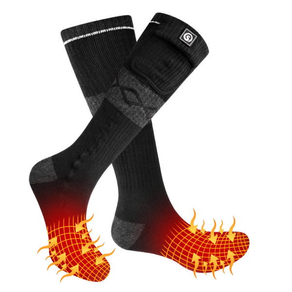 5V 5000mAh Heated Socks 4 Gears Adjustable Electric Socks for Men Wome -  AlieZack