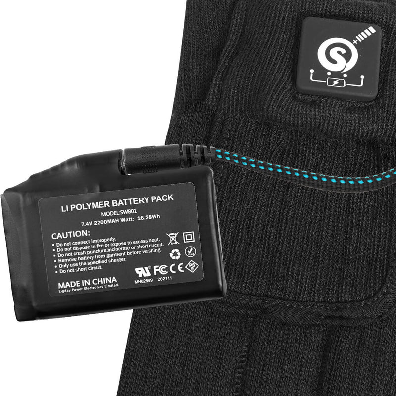 Laden Sie das Bild in Galerie -Viewer, Saviour Beheizte HEAT Beheizte Socken Männer Frauen Batteriesocke für kalte Füße Thermo-Elektrosocken für Camping-Winter-Fußwärmer

