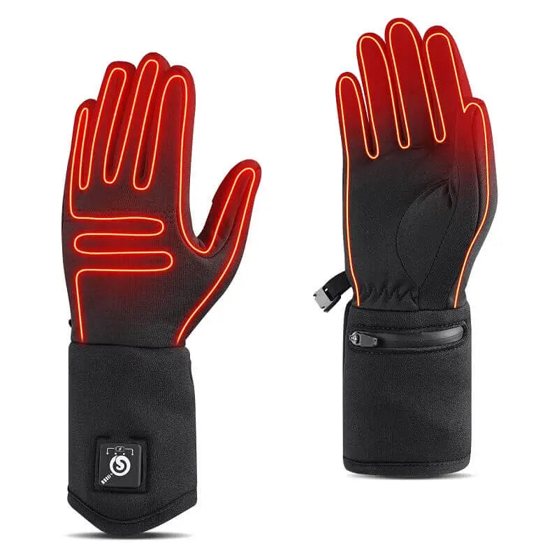 Carbon Fiber Warm Heated Electric Shock Proof Gloves