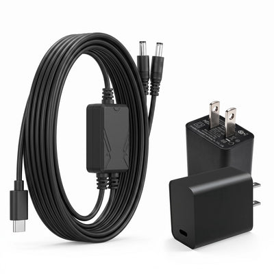 Upgraded PD 20W USB-C Fast Dual Battery Charger