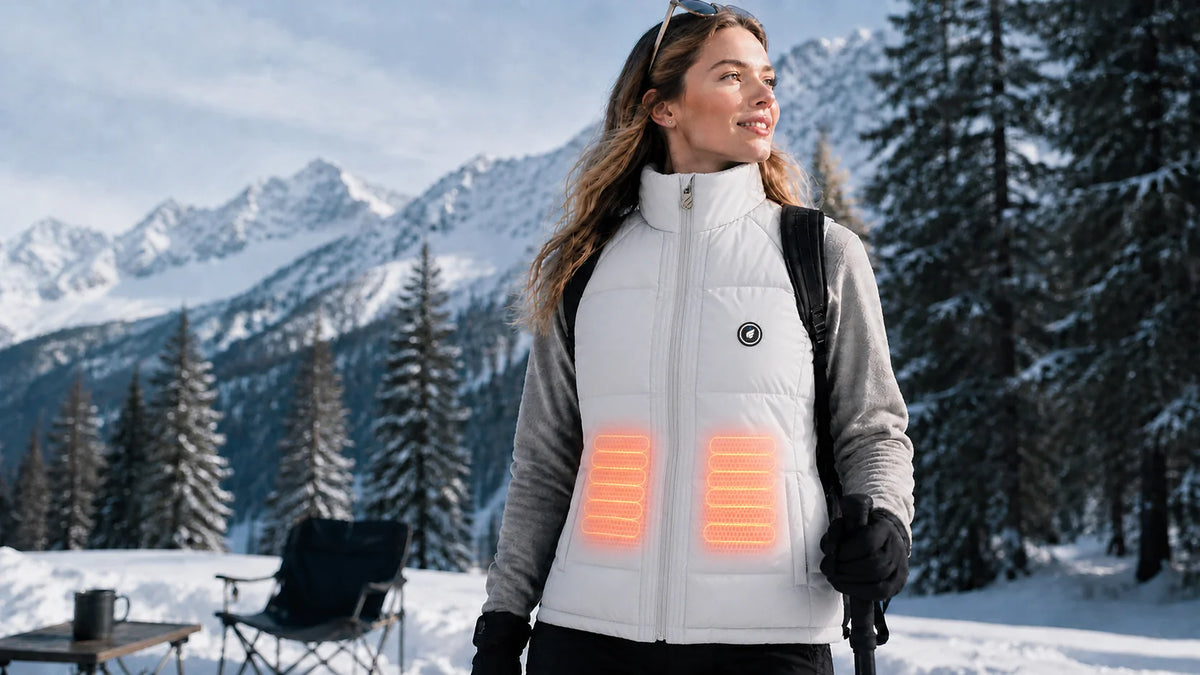 Long-Lasting Warmth - Savior Heat Women's Drawcord-Hem Heated Vest