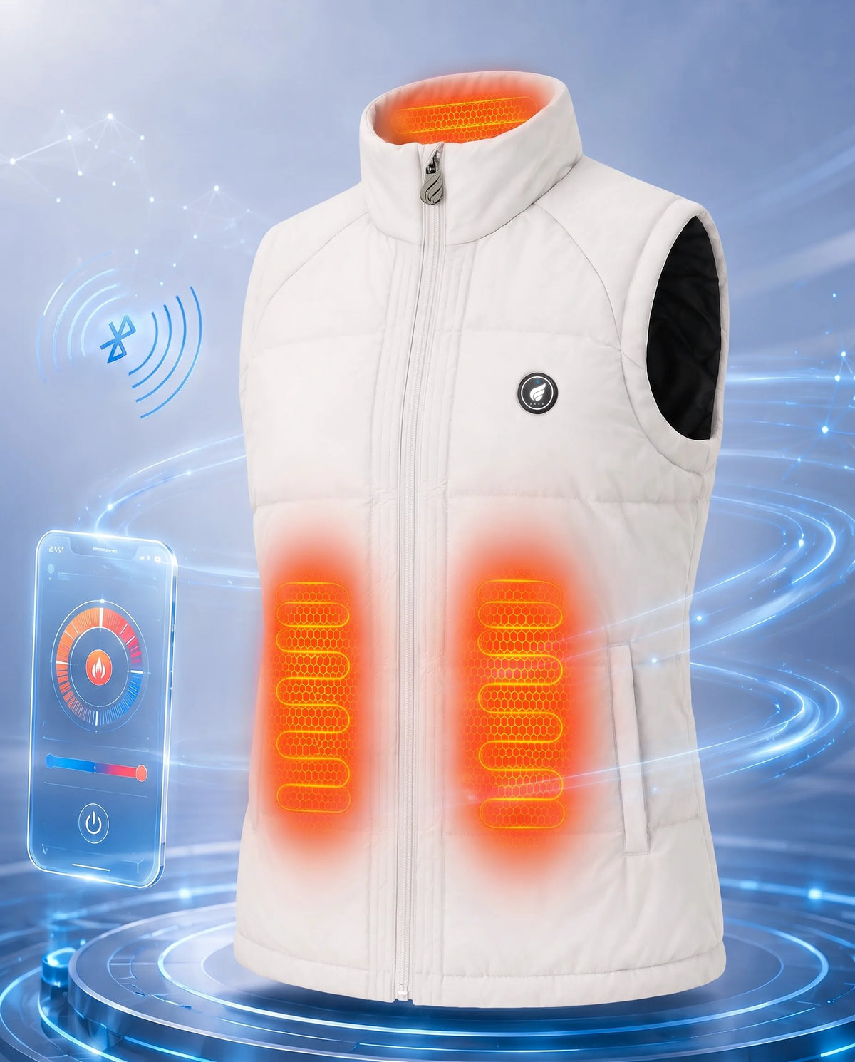 Smart App Control - Savior Heat Women's Drawcord-Hem Heated Vest