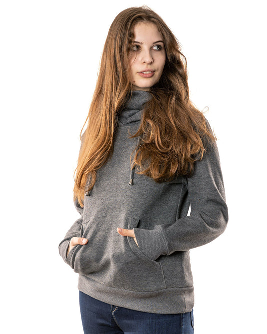 Women’s Heated Hoodie – Cozy Cotton Sweatshirt with 3 Heat Zones, Adjustable Temperature