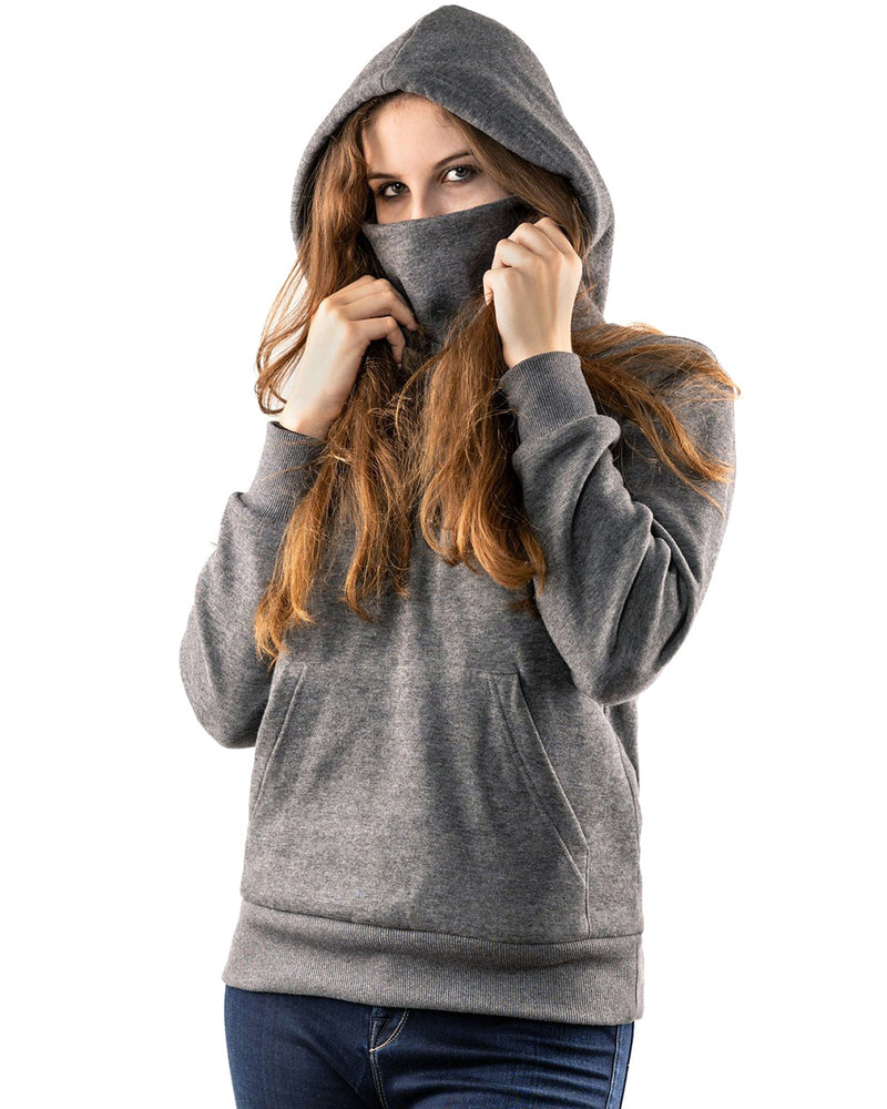 Load image into Gallery viewer, Women’s Heated Hoodie – Cozy Cotton Sweatshirt with 3 Heat Zones, Adjustable Temperature

