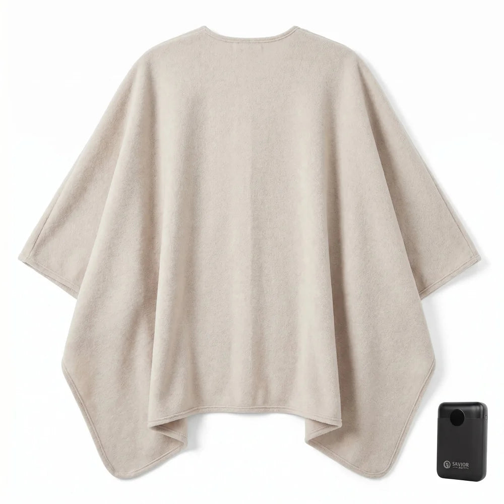 Savior Heat Graphene Heated Shawl with Soft Wool-Touch Comfort alternate product view