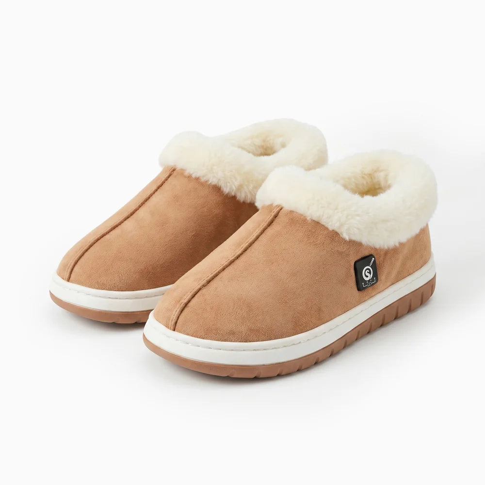 Savior Heat Heated Slippers with Plush Lining & Up to 12H Warmth with built-in heating elements