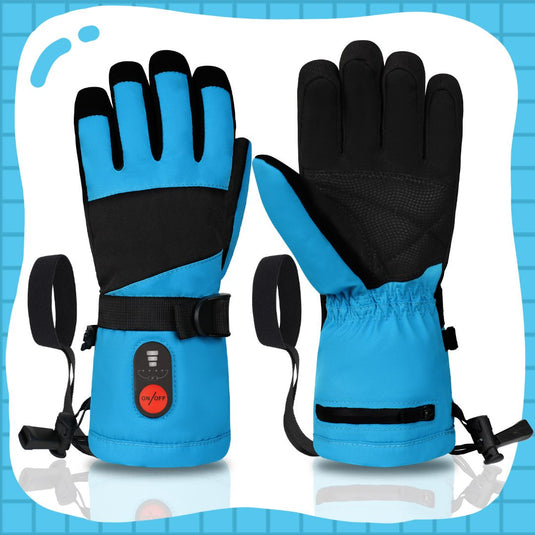 Verwarmde Handschoenen Met Halve Vingers Voor Kinderen - USB Winter Handschoenen - Ademend En Draagbaar
