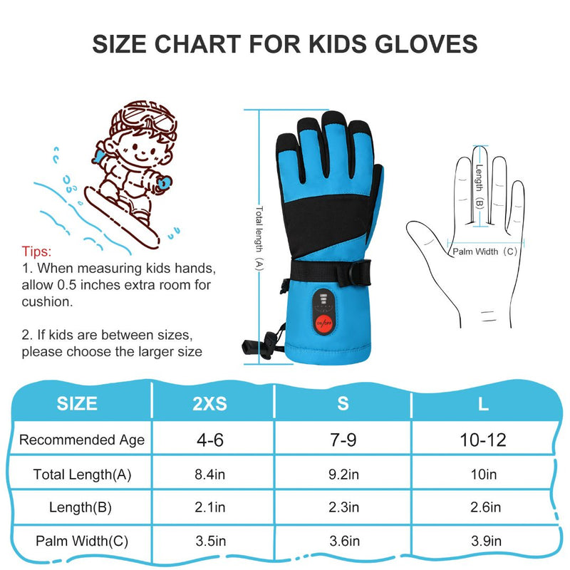 Chargez l&#39;image dans la visionneuse de la galerie, Savior Kids Heated Gloves - 7.4V Fast Heating, Touchscreen Compatible
