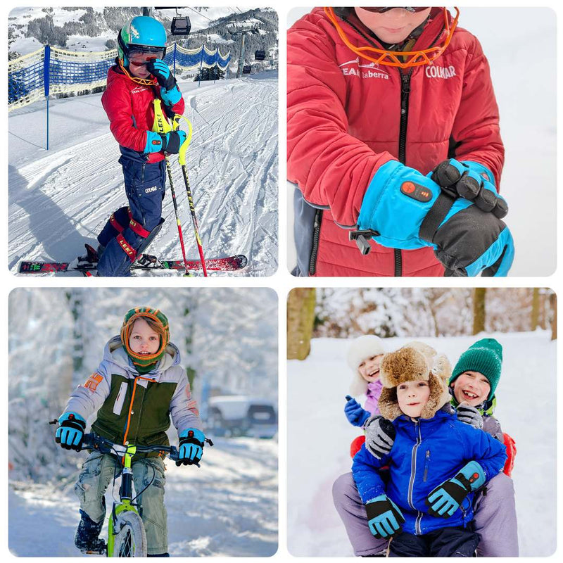 Chargez l&#39;image dans la visionneuse de la galerie, Savior Kids Heated Gloves - 7.4V Fast Heating, Touchscreen Compatible
