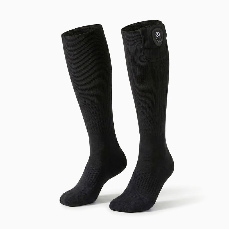 Cargue la imagen en el visor de la galería, SAVIOR HEAT heated socks for men and women provide fast heating with a rechargeable battery.
