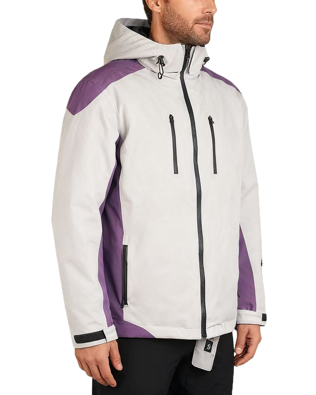 Men’s Heated Ski Jacket – Lightweight, Slim Fit, 3 Heating Zones, Fast Warm-Up, 7.4V 5200mAh Battery