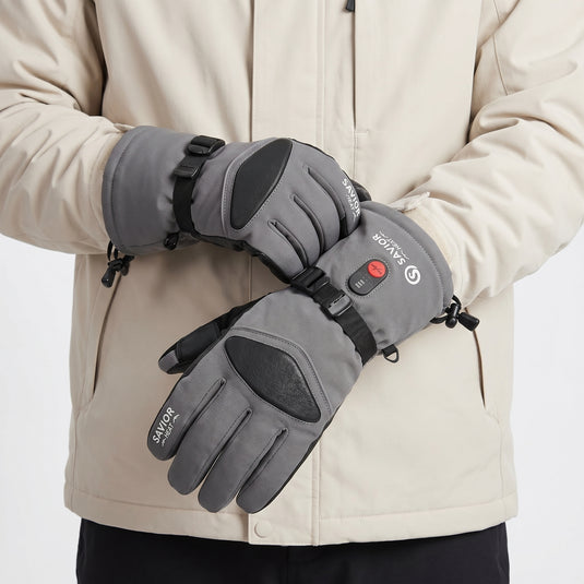 Savior Upgraded Heated Gloves 2.0- 7.4V Fast Charging, Touchscreen Compatible