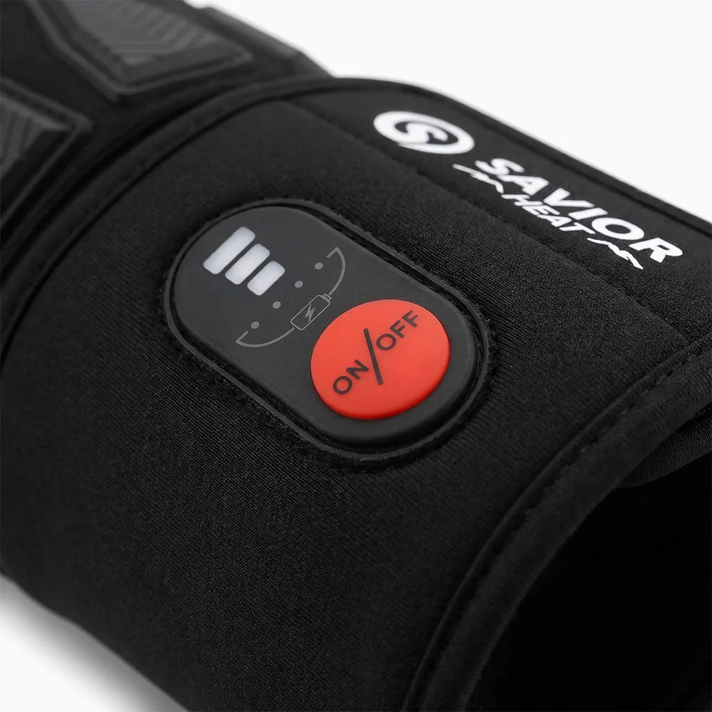Heat setting control on Impact Protective Heated Work Gloves