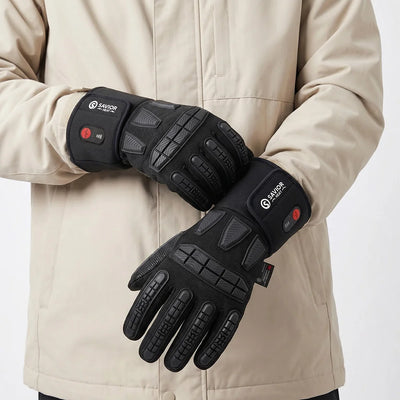 Impact Protective Heated Work Gloves for outdoor winter use