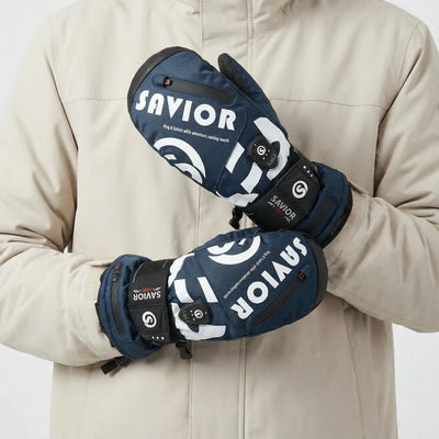 Pro Heated Snowboard Mittens detail view