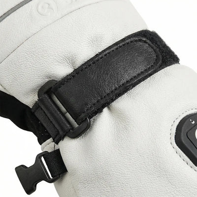 Savior Heat EH8 Pro Extreme Cold Heated Ski Mittens with three adjustable heat settings