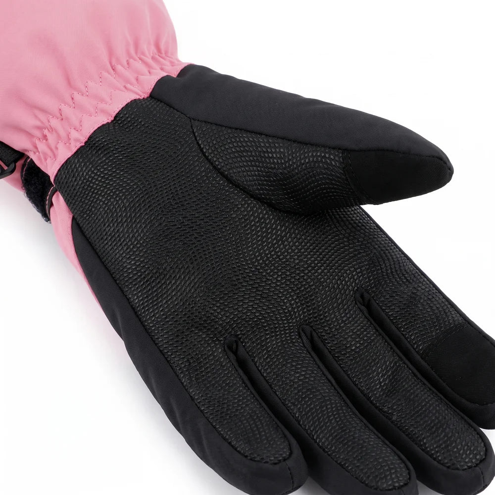 Savior Heat Snow-Ready Lightweight Kids Heated Ski Gloves powered by rechargeable battery