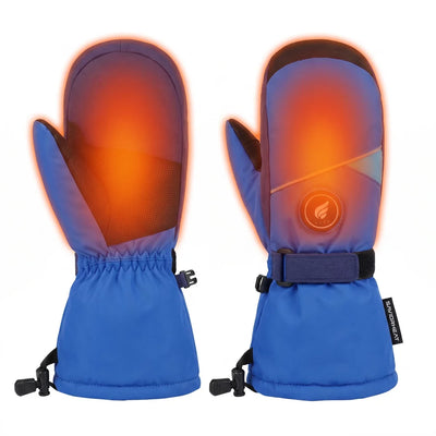 Heating zone coverage on Savior Heat Lightweight Kids Heated Ski Gloves