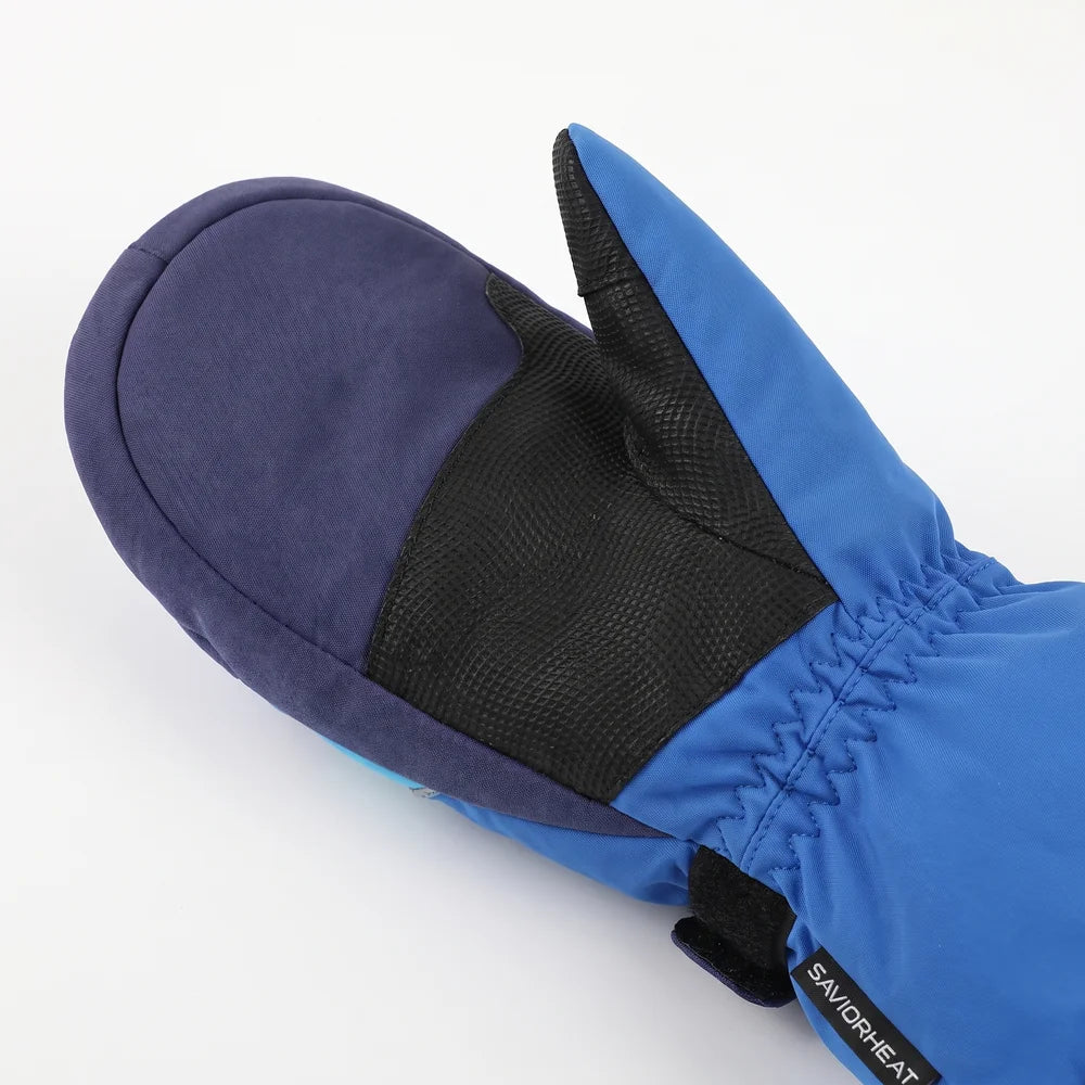 Savior Heat Lightweight Kids Heated Ski Gloves for skiing and snowboarding