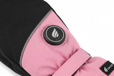 Savior Heat Snow-Ready Lightweight Kids Heated Ski Mittens for skiing and snowboarding