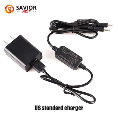 Savior Heat USB Charger for 7.4V 2200mah / 3000mah Battery powered by rechargeable battery
