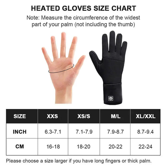  Guantes térmicos eléctricos, impermeables, de invierno, que  funcionan con pilas, guantes térmicos eléctricos para hombres y mujeres, guantes  calefactables para montar, gris, XS : Todo lo demás