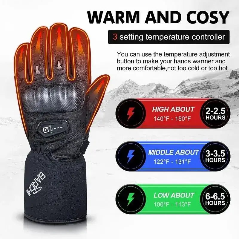 heated gloves temperature adjustment