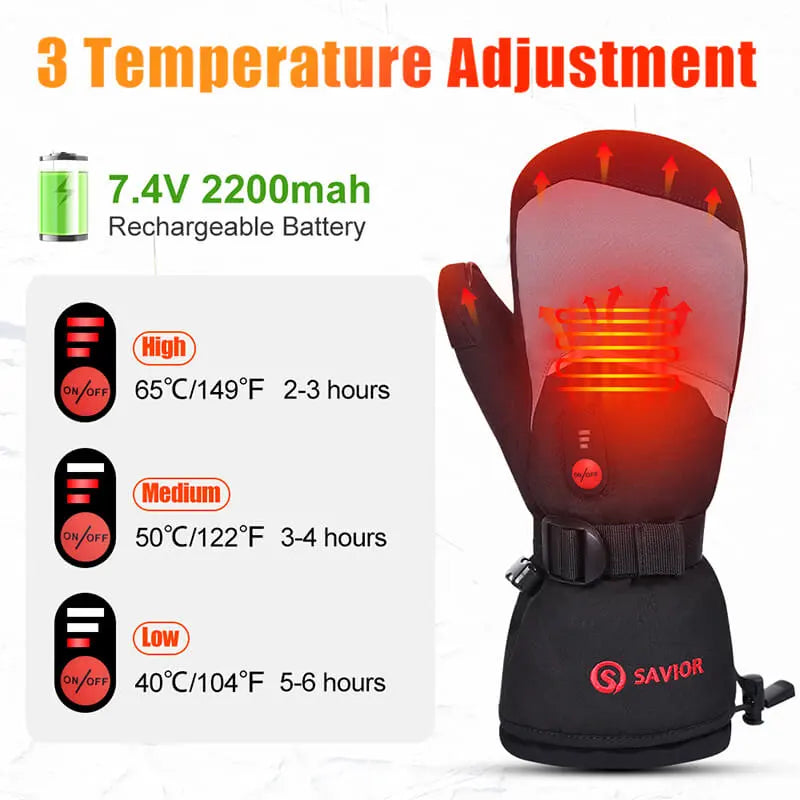 heated gloves temperature adjustment