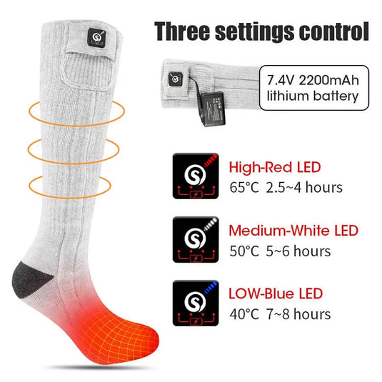heated socks temperature adjustment