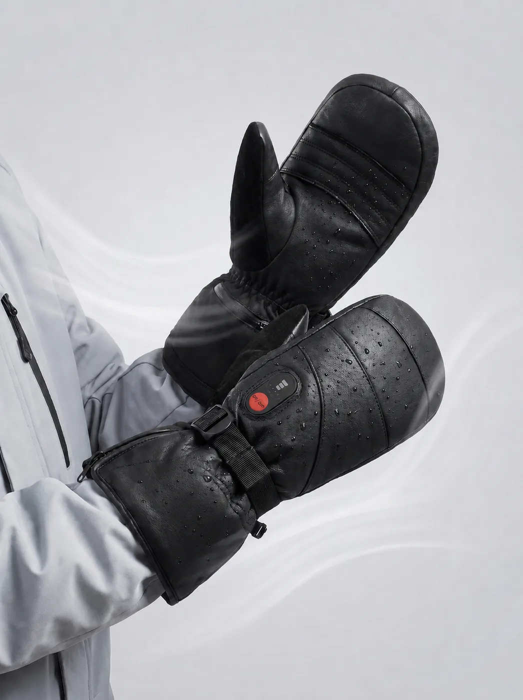 Waterproof & Windproof - Savior Heat S38 Full-Leather Heated Mittens