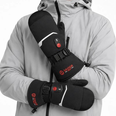 Savior Gants chauffants avec batterie rechargeable USB pour le ski, la randonnée