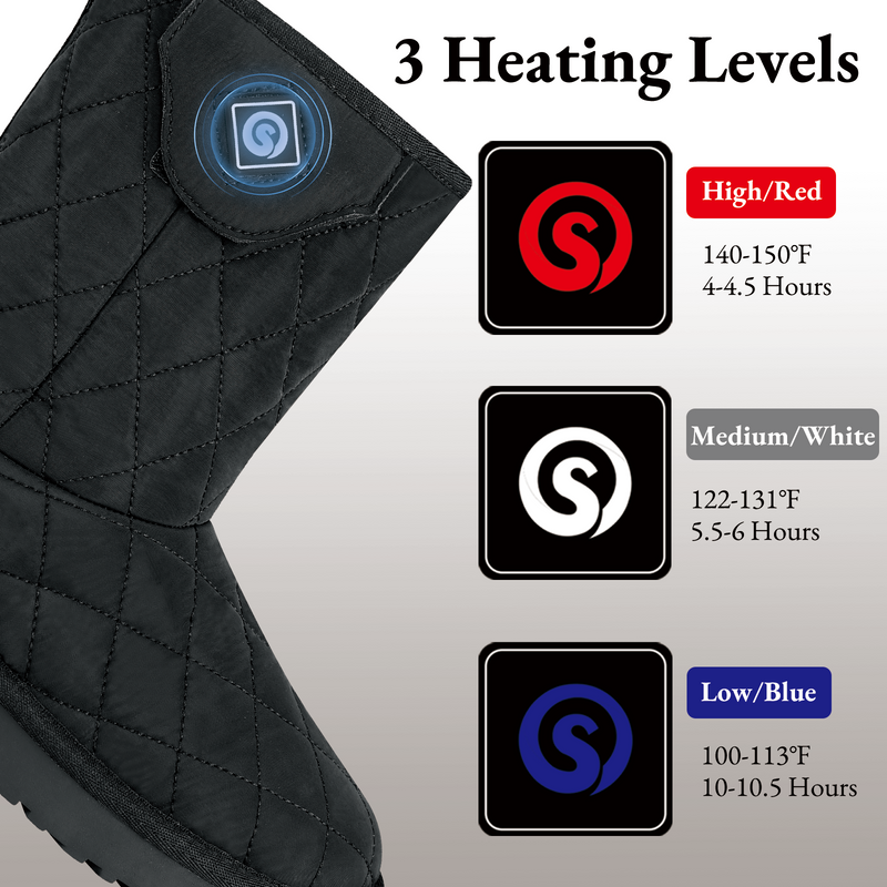 Load image into Gallery viewer, Electric Heated Winter Boots – Keep Feet Warm All Day, Cordless &amp; Waterproof
