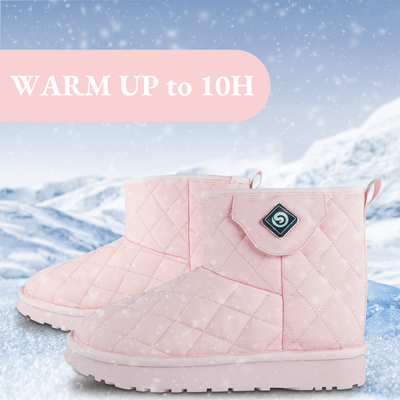 Savior Heat Shoes Foot Warmer with Rechargeable Battery Heating Pad Shoes Plush