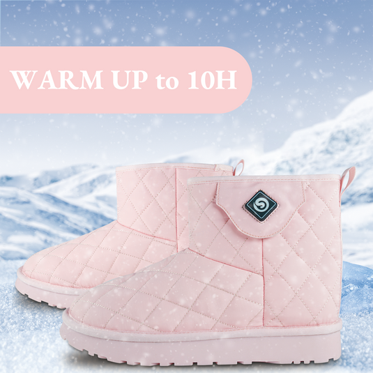 Savior Heat Shoes Foot Warmer with Rechargeable Battery Heating Pad Shoes Plush