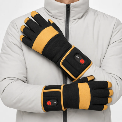 Savior Heat GVFB02 Reinforced-Palm Heated Work Gloves worn by model